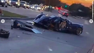 Unfall: Pagani Huayra Roadster geschrottet