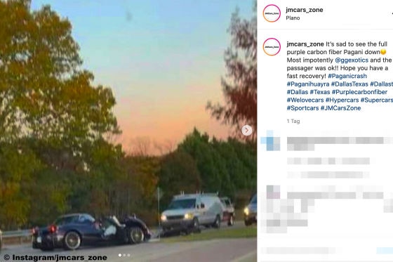Junger Milliardärs-Sohn crasht Papas Pagani Huayra Roadster