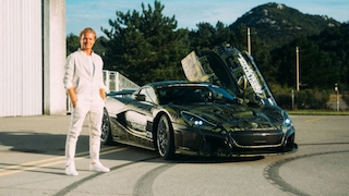 Nico Rosberg im Rimac C_Two