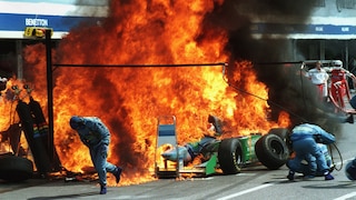Formel 1: Feuerunfälle, Crashs