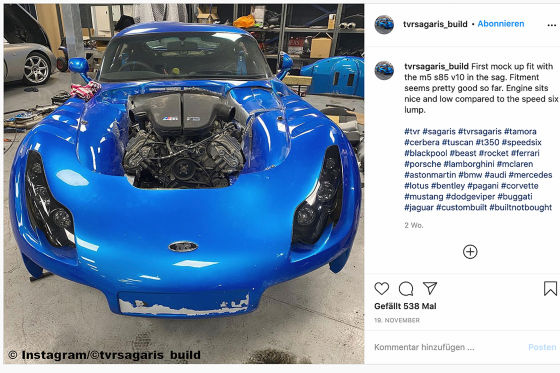TVR Sagaris mit BMW S85 V10