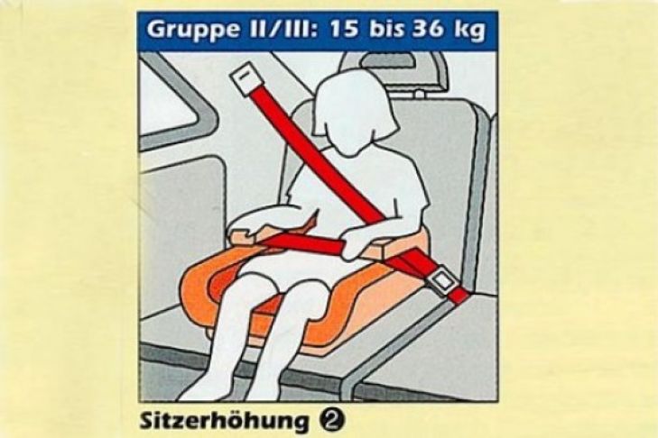Crashtest: Integrierte Kindersitze