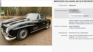 Mercedes Gullwing  300 SLR RECREATION 300 SL