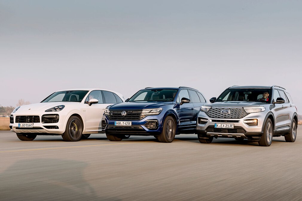 VT Ford Explorer Plug-In-Hybrid Porsche Cayenne E-Hybrid VW Touareg R