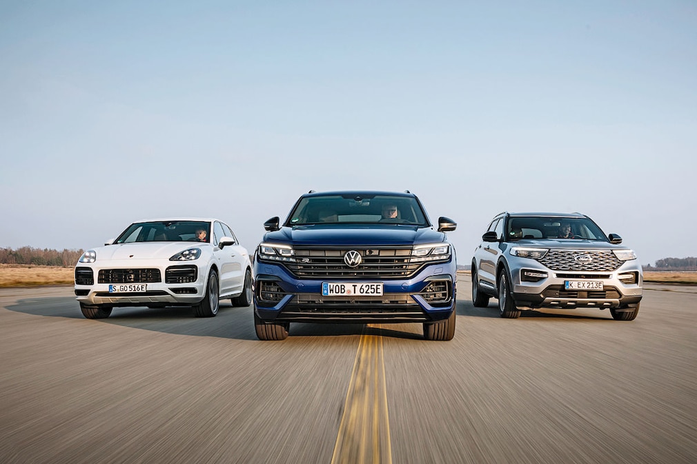 VT Ford Explorer Plug-In-Hybrid Porsche Cayenne E-Hybrid VW Touareg R