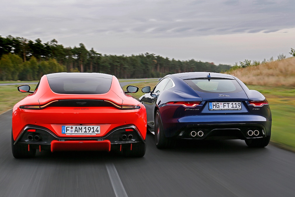 Jaguar F-Type P450 RWD Aston Martin Vantage V8
