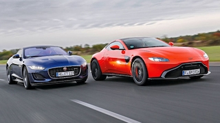Jaguar F-Type P450 RWD     Aston Martin Vantage V8