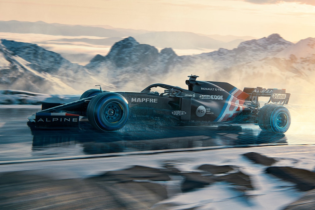 Alpine zeigt neue Testlackierung