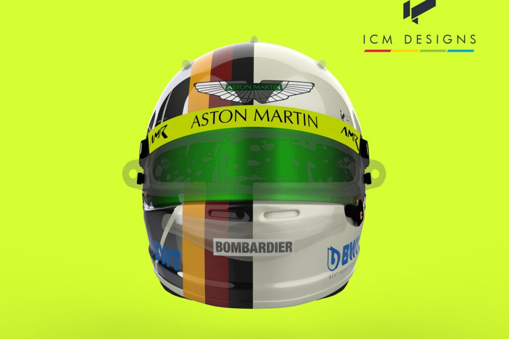 Sieht so Vettels neuer Aston Martin-Helm aus?