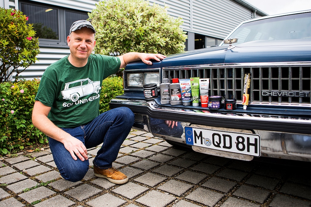 Chrompolituren Chevrolet Caprice Classic Station Wagon 5.0 Nevr Dull LIQUI MOLY RS 1000 Sonax DR. Wack Nigrin Meguiar’s Swissvax Autosol