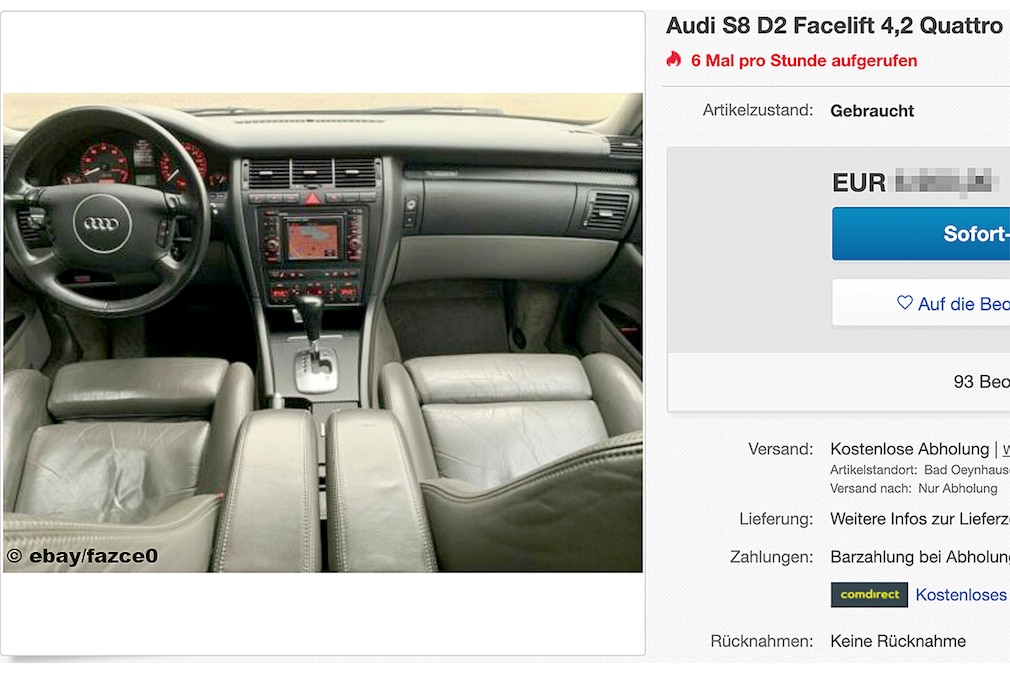 Audi S8 D2 Facelift 4,2 Quattro