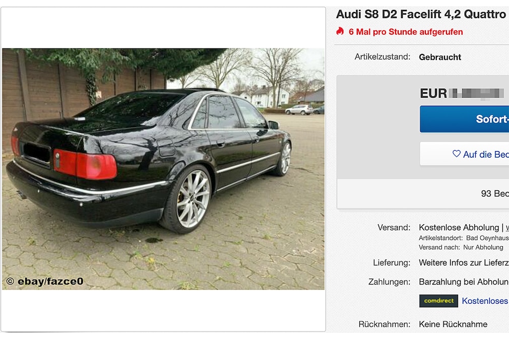 Audi S8 D2 Facelift 4,2 Quattro