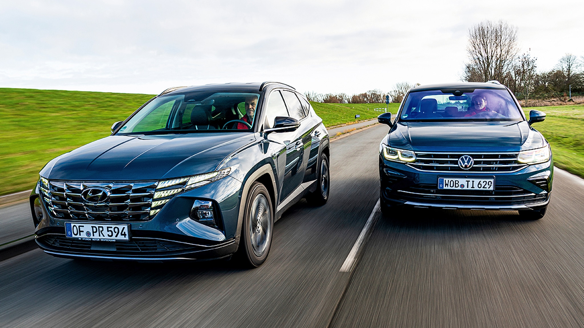 Hyundai Tucson gegen VW Tiguan Test, SUV, Motor, Preis AUTO BILD