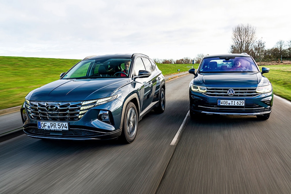 Hyundai Tucson 1.6 CRDi DCT 4WD VW Tiguan 2.0 TDI 4Motion DSG