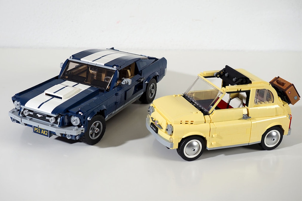 Lego Ford Mustang GT Fiat 500
