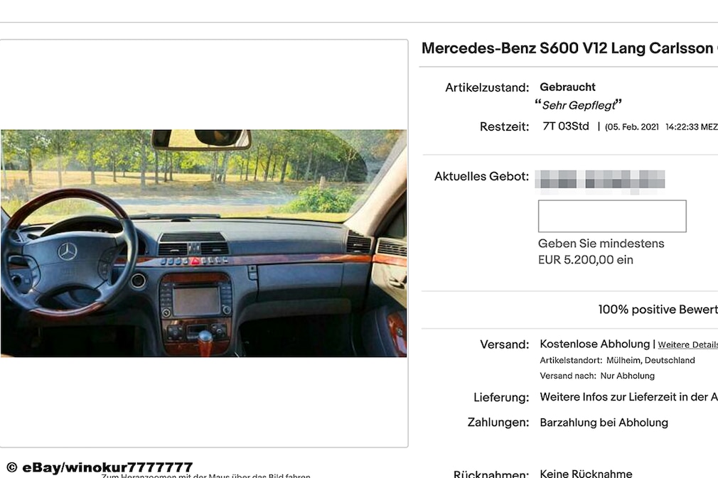 Mercedes-Benz S600 V12 Lang Carlsson CM60S Einzelstück