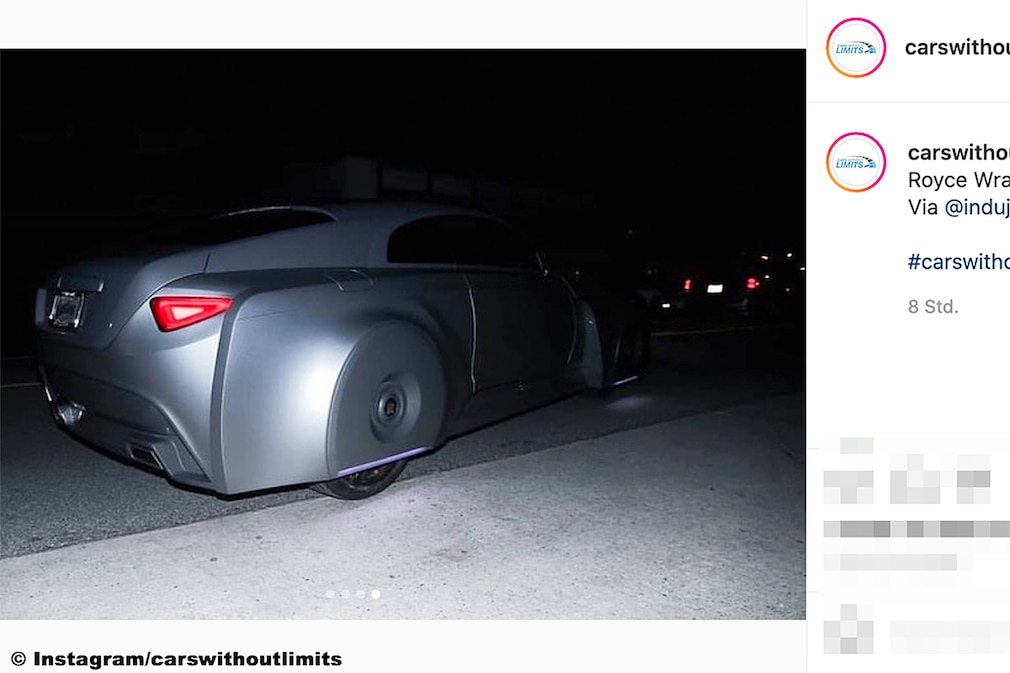 Justin Bieber fährt im "Cyberpunk" Rolls-Royce vor