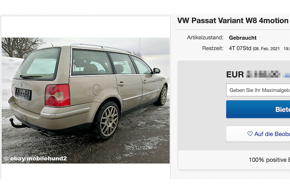 VW Passat Variant W8 4motion Automatik 4.0