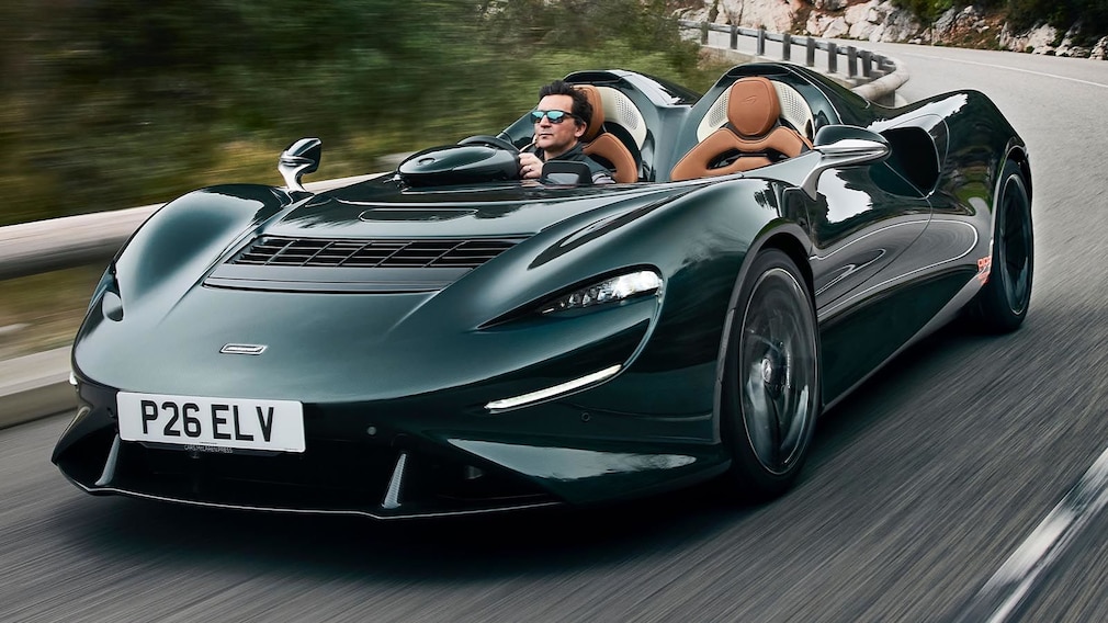 Luftiges Fahrerlebnis im McLaren Elva