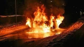 Brand VW Golf GTE in Hessen
