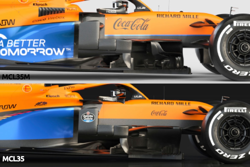 Formel 1: McLaren MCL35 und MCL35M im Vergleich