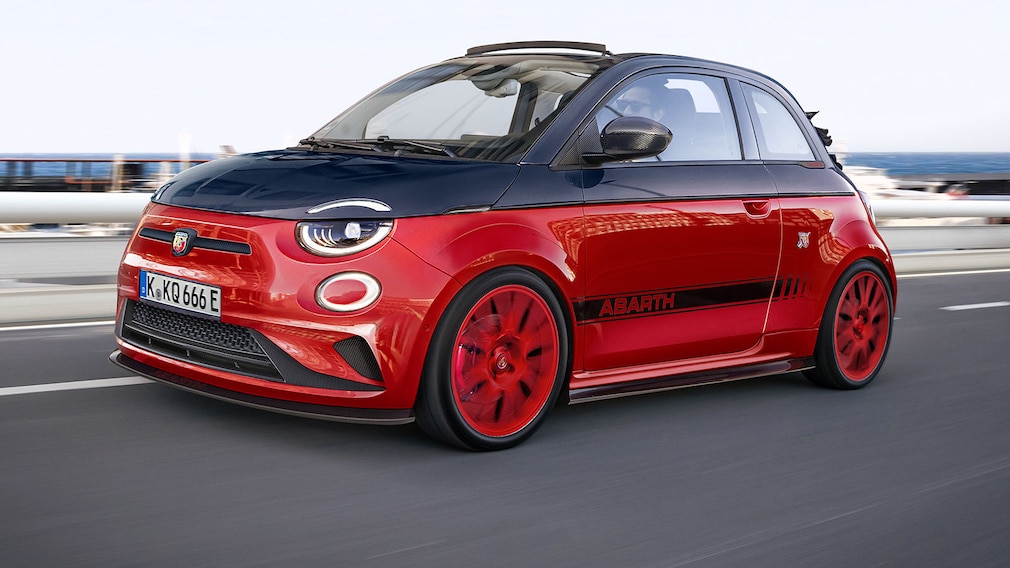Wird so der vollelektrische Fiat 500e Abarth aussehen?