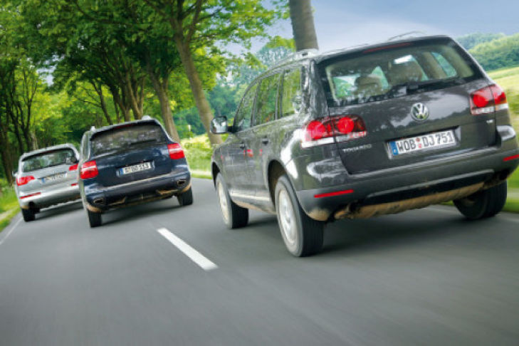 Unter Brüdern: Test Audi Q7, Porsche Cayenne, VW Touareg