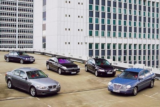 Fünf Oberklasselimousinen im Test