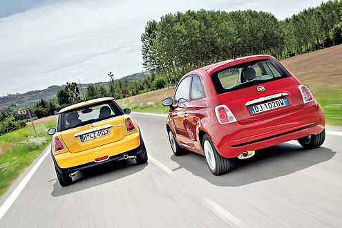 Vergleich Fiat 500 – Mini One - AUTO BILD