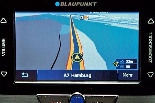 Der TravelLucca 5.2 fährt im Tunnel ohne GPS-Signal.
