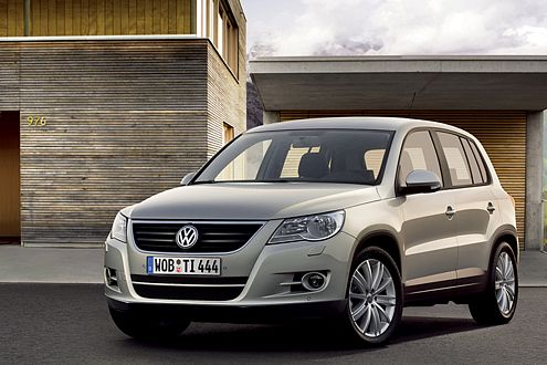 Fertig für die Weltpremiere auf der IAA 2007: VW Tiguan im Serien-Trimm.