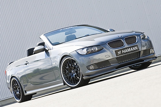 BMW 3er Cabrio seitlich von vorne stehend