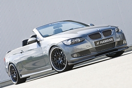 BMW 3er Cabrio seitlich von vorne stehend