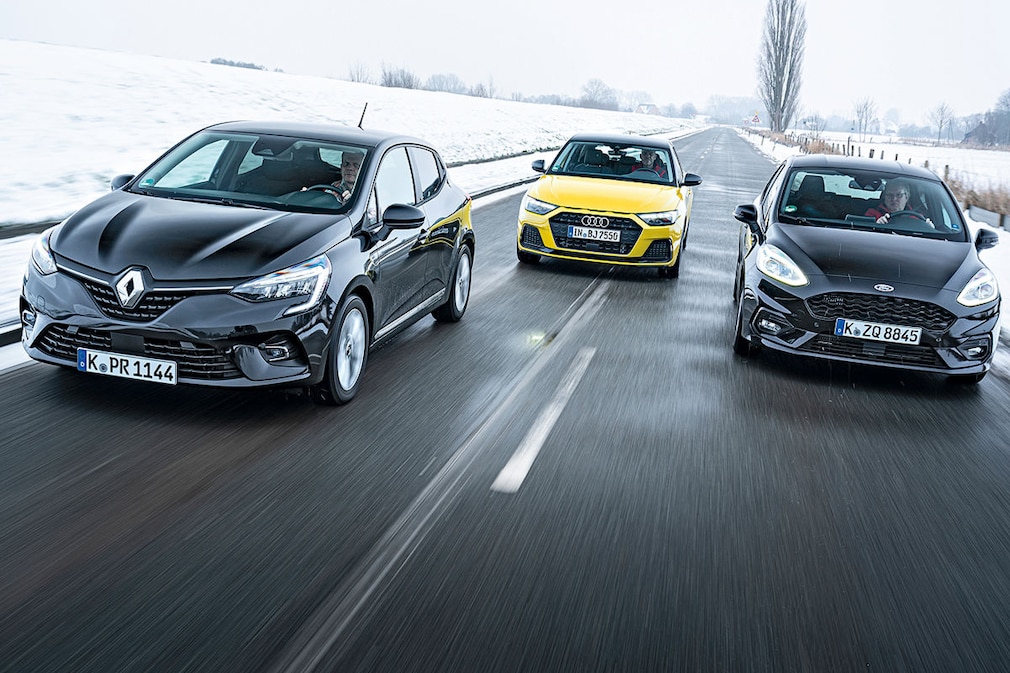 Renault Clio E-Tech 140 Hybrid Audi A1 35 TFSI Ford Fiesta EcoBoost 1.0 MHEV