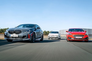 BMW 128ti VW Golf GTI Ford Focus ST