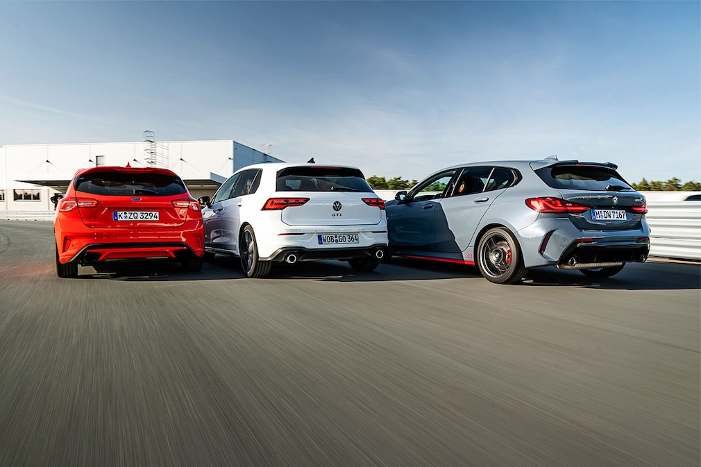 Ford Focus ST VW Golf GTI BMW 128ti