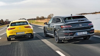Mercedes CLA-Klasse 220d Shooting Brake VW Arteon Shooting Brake 2.0 TDI 4Motion