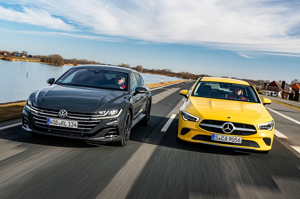 VW Arteon Shooting Brake 2.0 TDI 4Motion Mercedes CLA-Klasse 220d Shooting Brake
