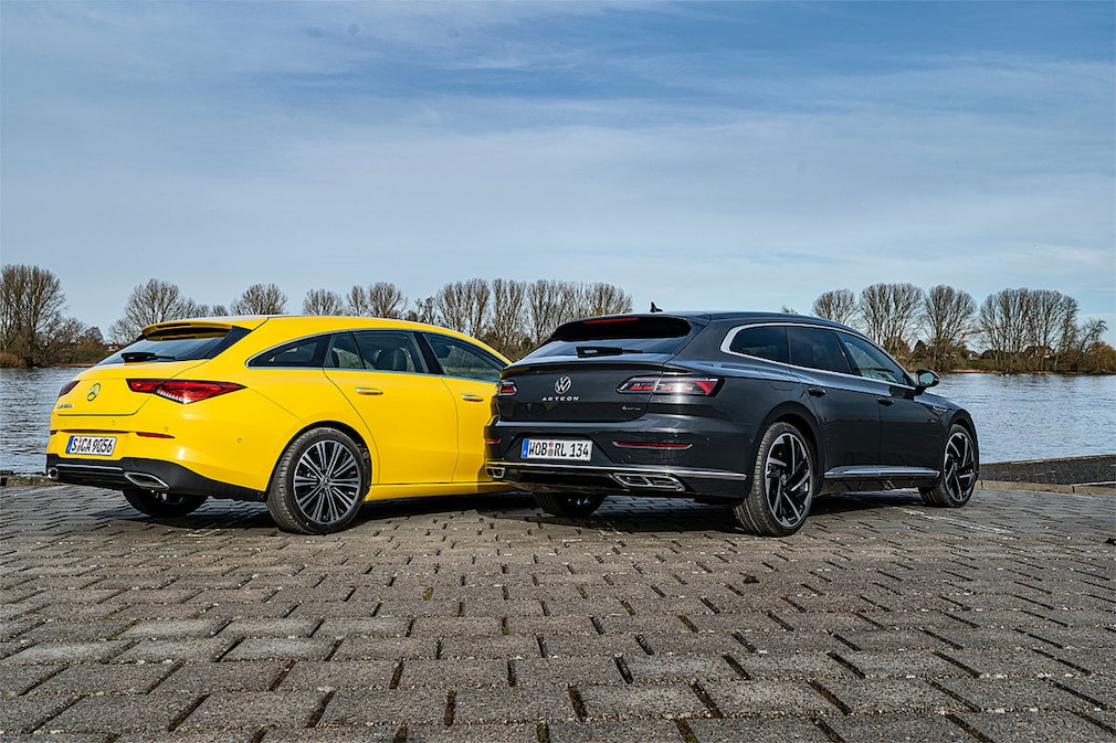 Mercedes CLA-Klasse 220d Shooting Brake VW Arteon Shooting Brake 2.0 TDI 4Motion