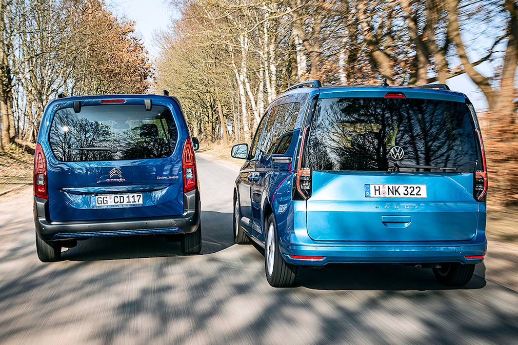 Citroen Berlingo BlueHDi 130 EAT8 VW Caddy 2.0 TDI DSG