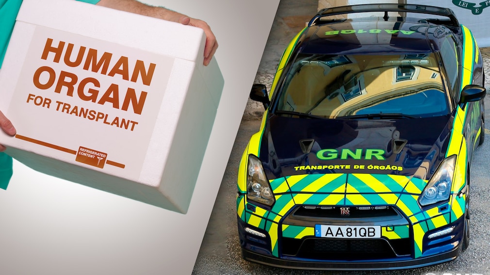 Nissan GT-R wird Organ-Transporter