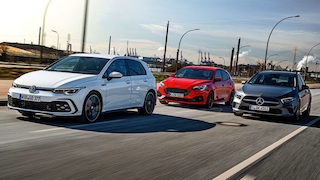 VW Golf 8 GTD Ford Focus ST 2.0 EcoBlue Mercedes A-Klasse 220 d