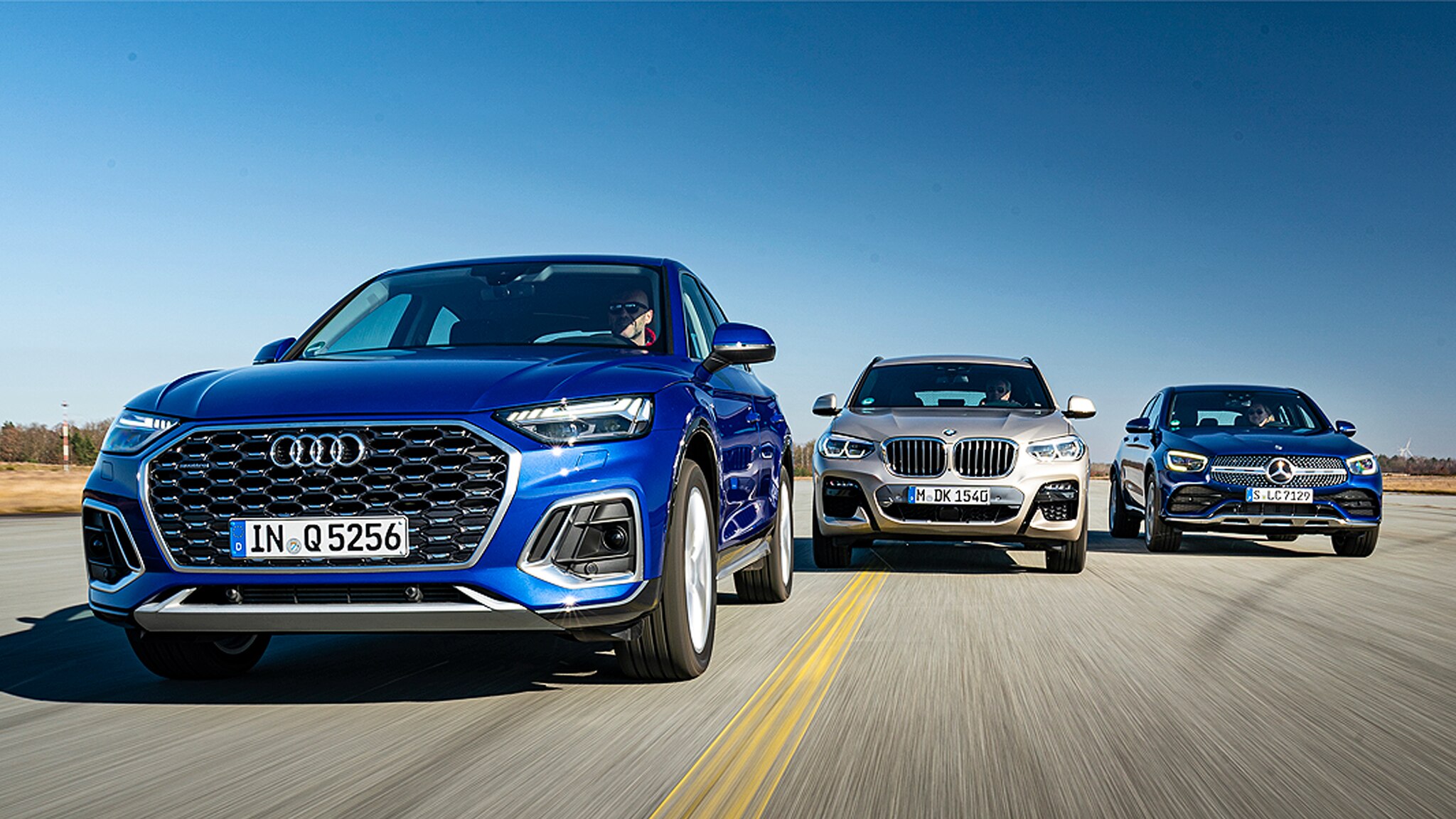 Audi Q5 Sportback, BMW X4, Mercedes GLC Test, Motor, Preis AUTO BILD