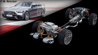 AMG Plug-in-Hybride Mercedes C 63 AMG Montage