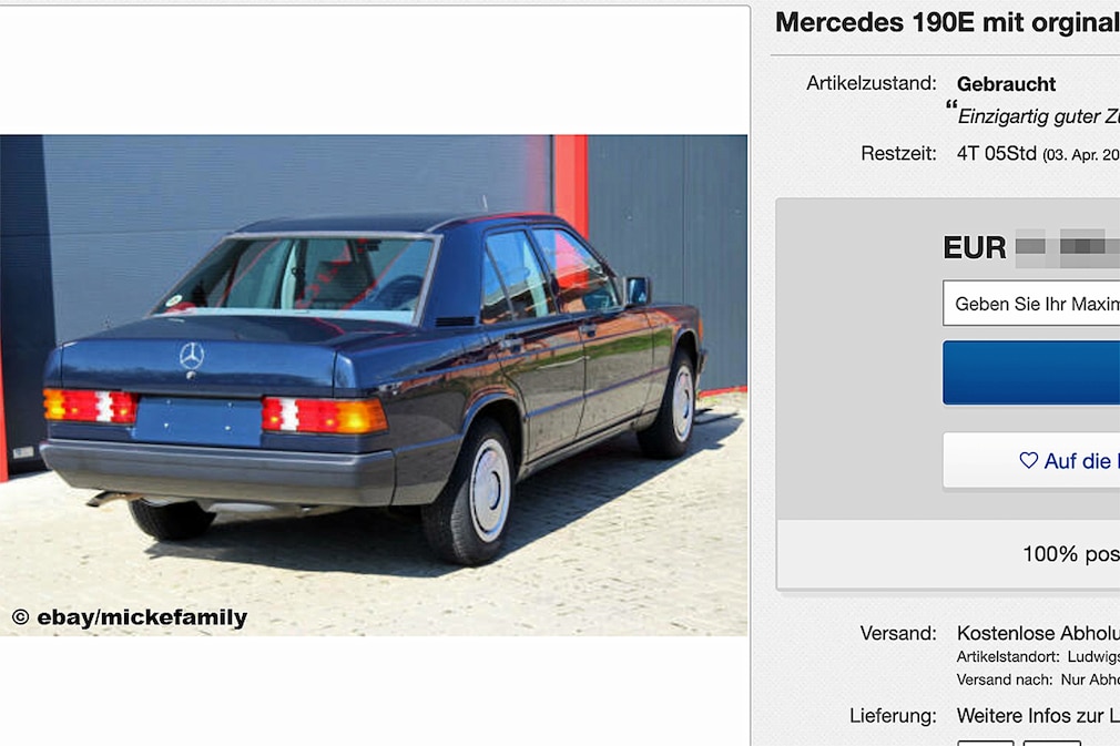 Mercedes 190E mit orginal 25.900km