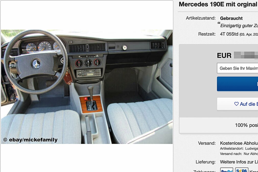 Mercedes 190E mit orginal 25.900km