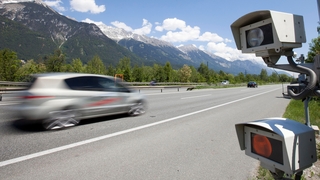 Blitzer an der A12 bei Innsbruck