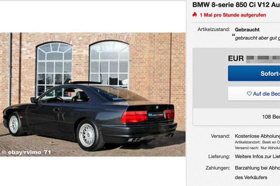 BMW 8-serie 850 Ci V12 BMW 8-serie 850 Ci V12