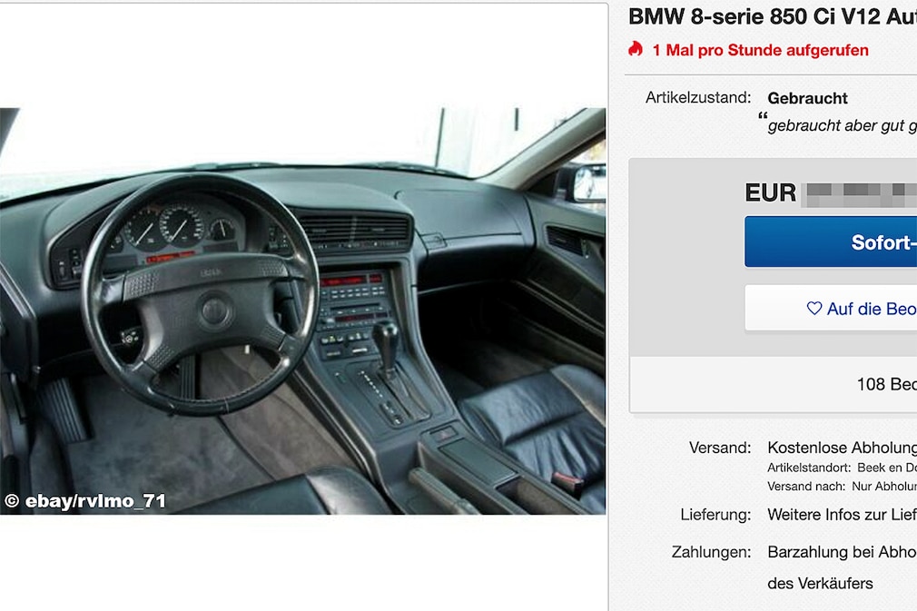 BMW 8-serie 850 Ci V12