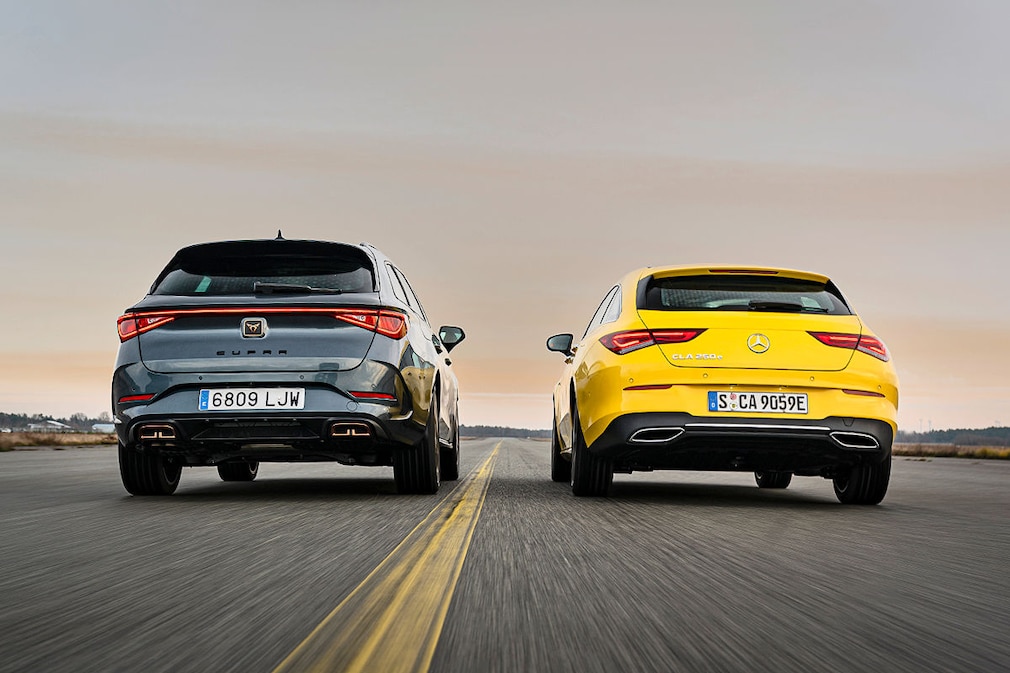 Mercedes CLA 250e Shooting Brake Cupra Leon Sportstourer 1.4 e-HYBRID